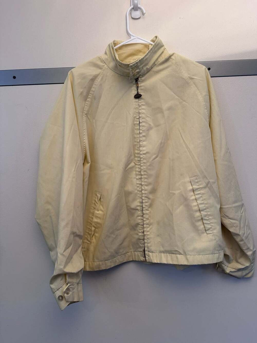 Vintage Campus Zip Jacket Yellow Golf Harrington